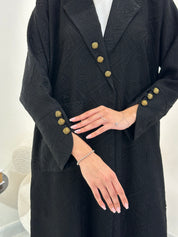 C 0967 Black Coat Abaya