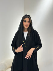 C 0967 Black Coat Abaya