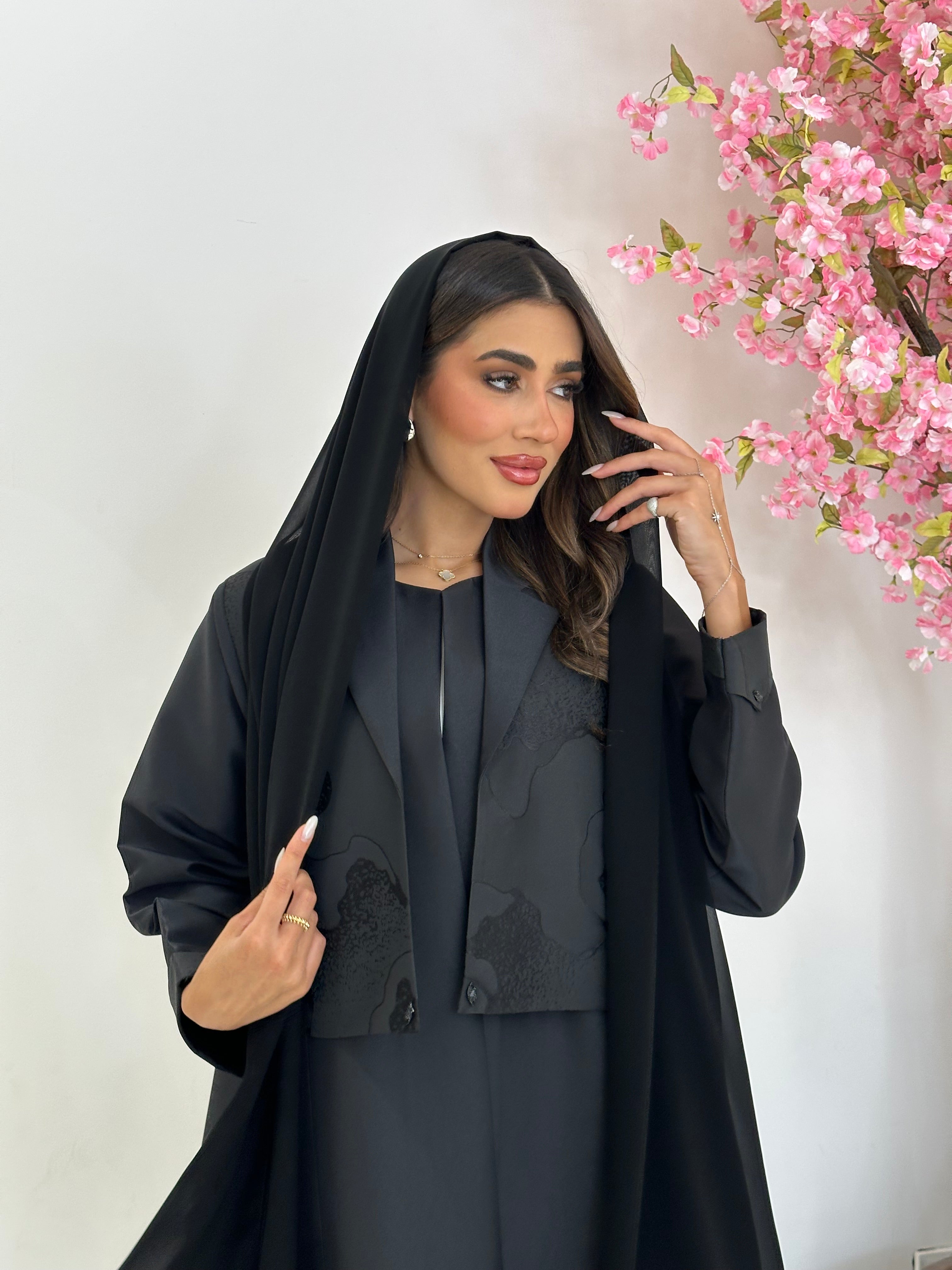 C 1246 Black Coat Abaya