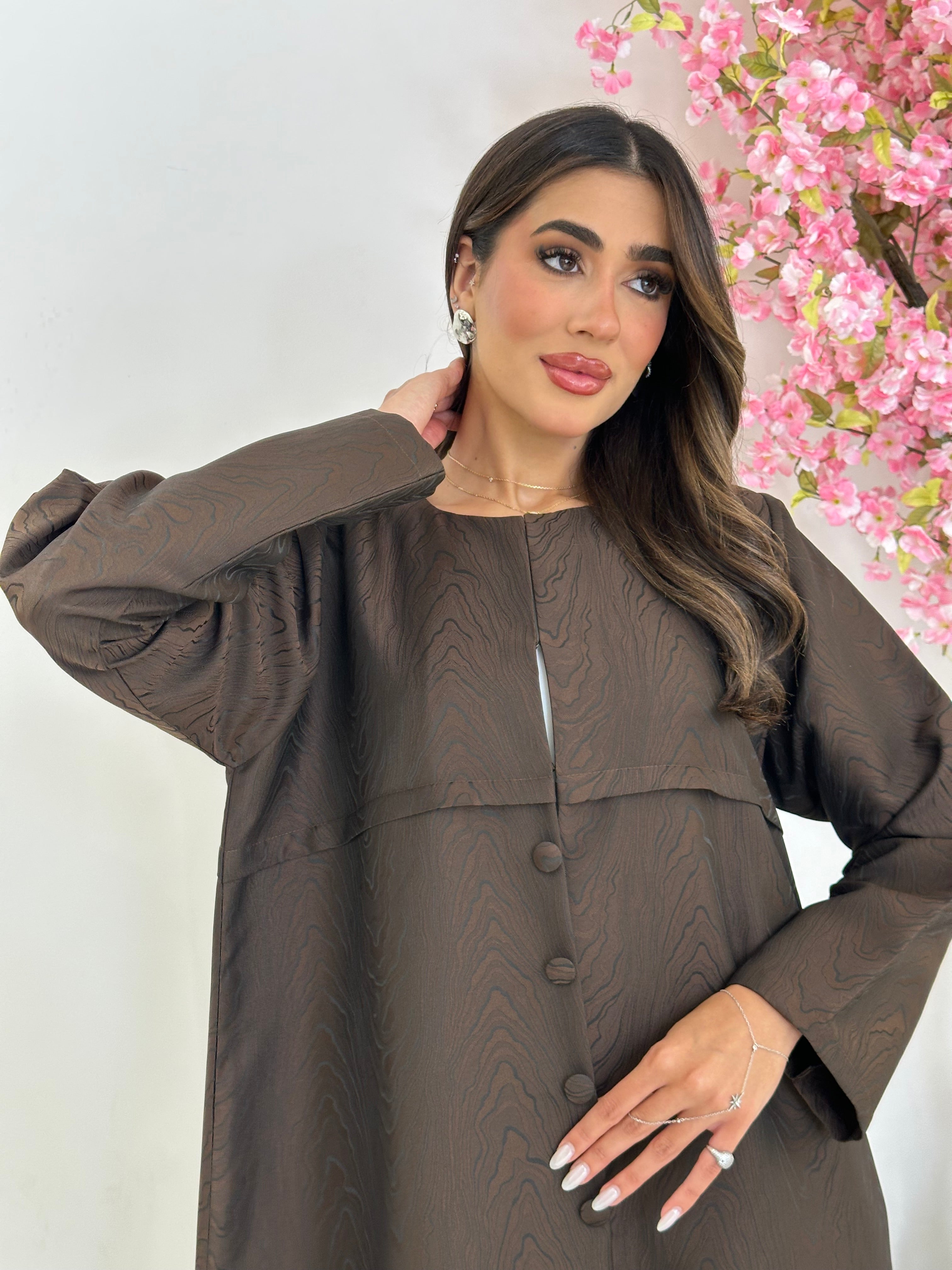 C 1239 Brown Abaya