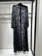 C 1414-04 Silver Printed Abaya
