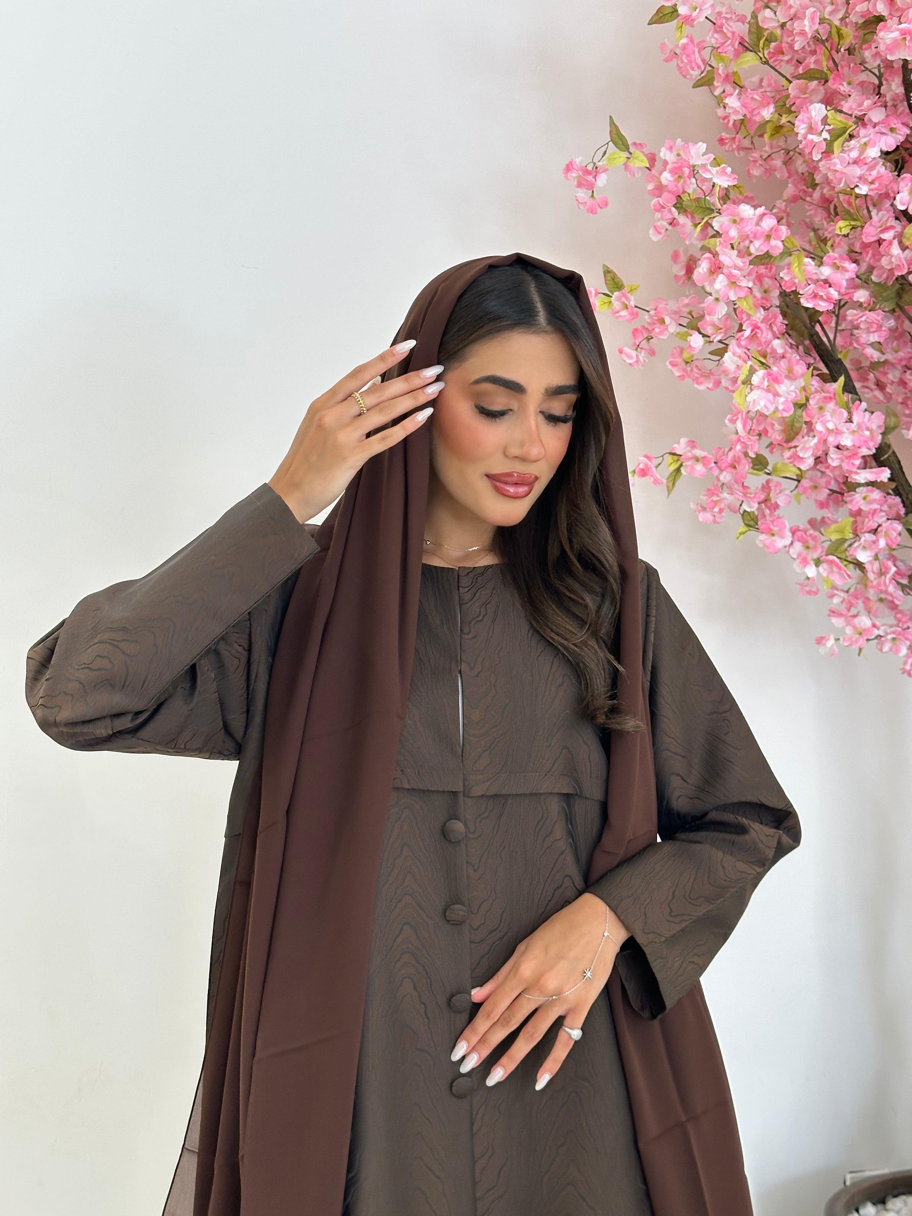 C 1239 Brown Abaya