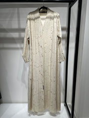 C 1415-02 Cream Abaya
