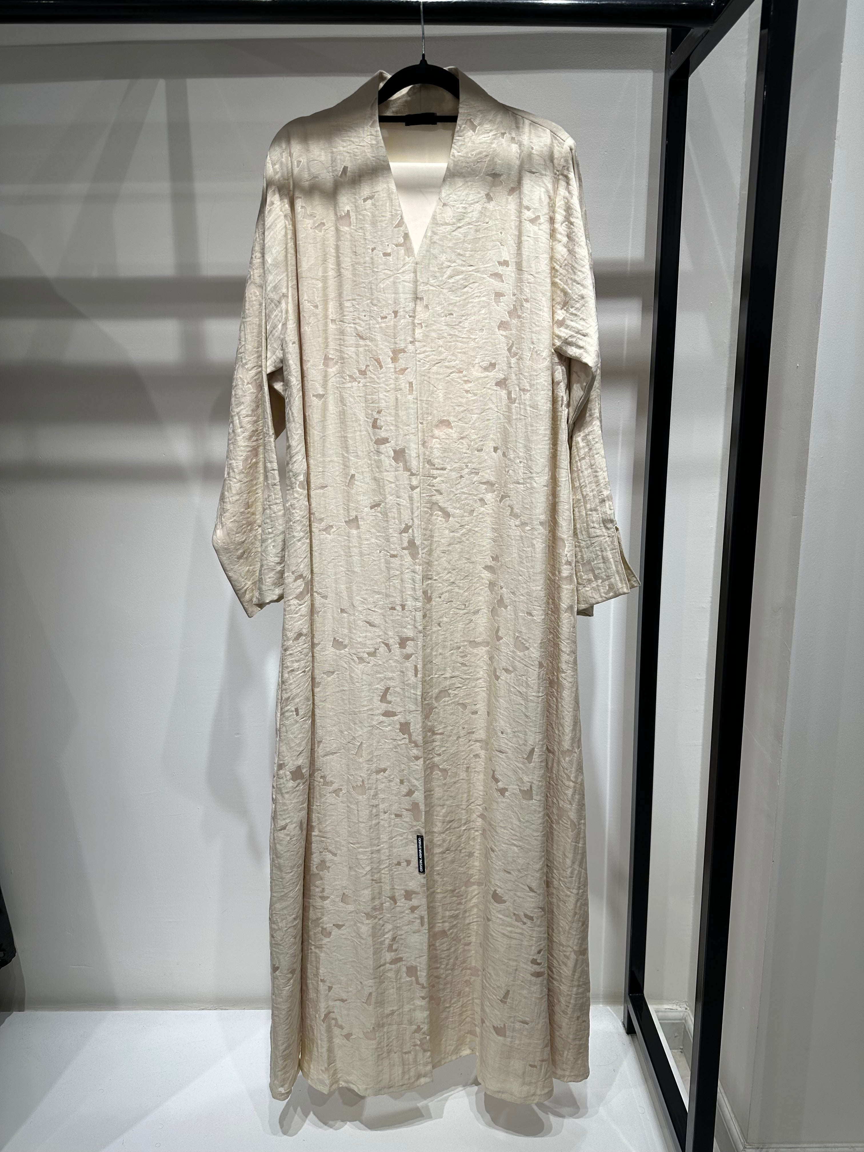 C 1415-02 Cream Abaya