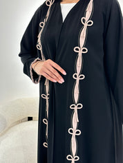 C RTW 0973 Black Bow Abaya
