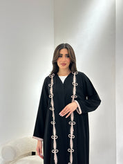 C RTW 0973 Black Bow Abaya