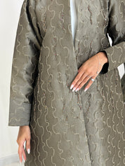 C 1235 Sand Beaded Abaya