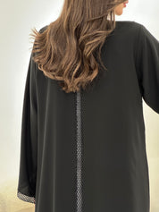 C 0977 Black Lace Abaya