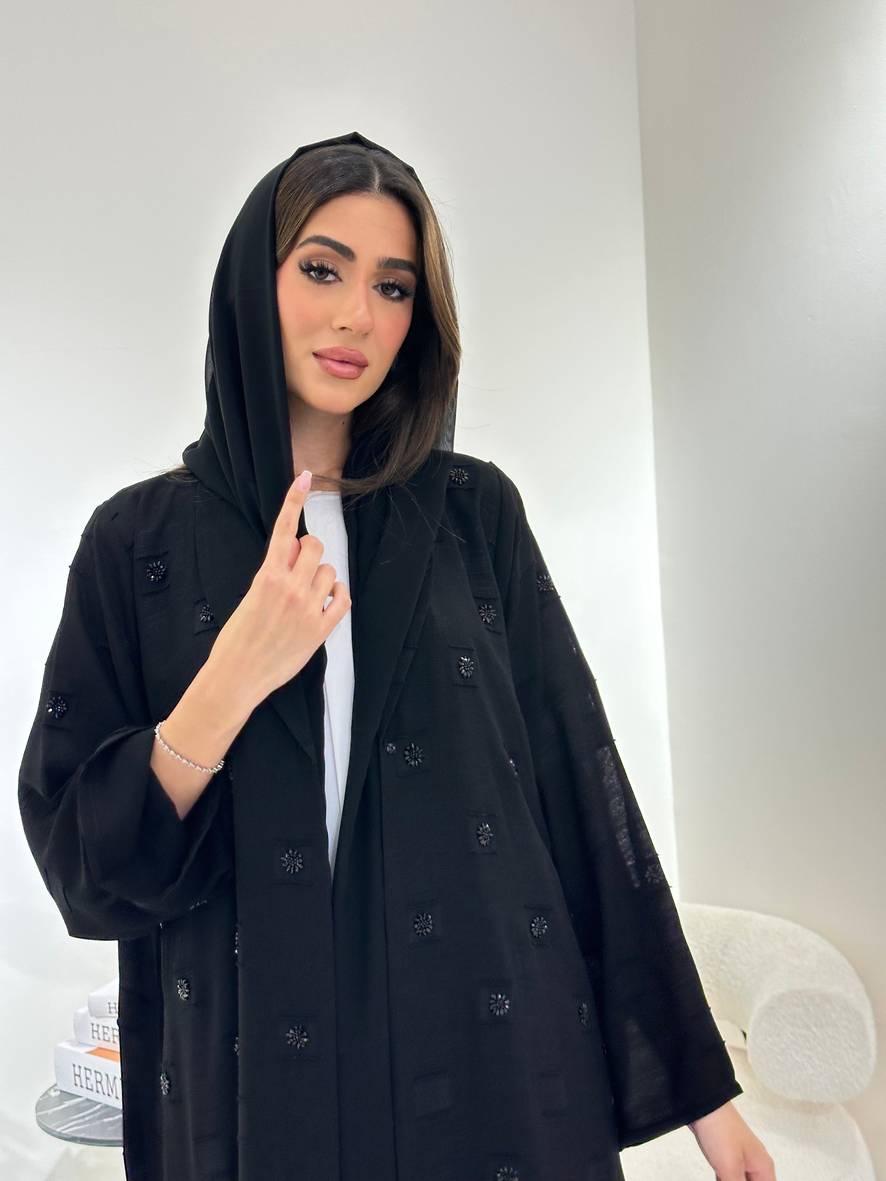 C 0978 Black Coat Abaya