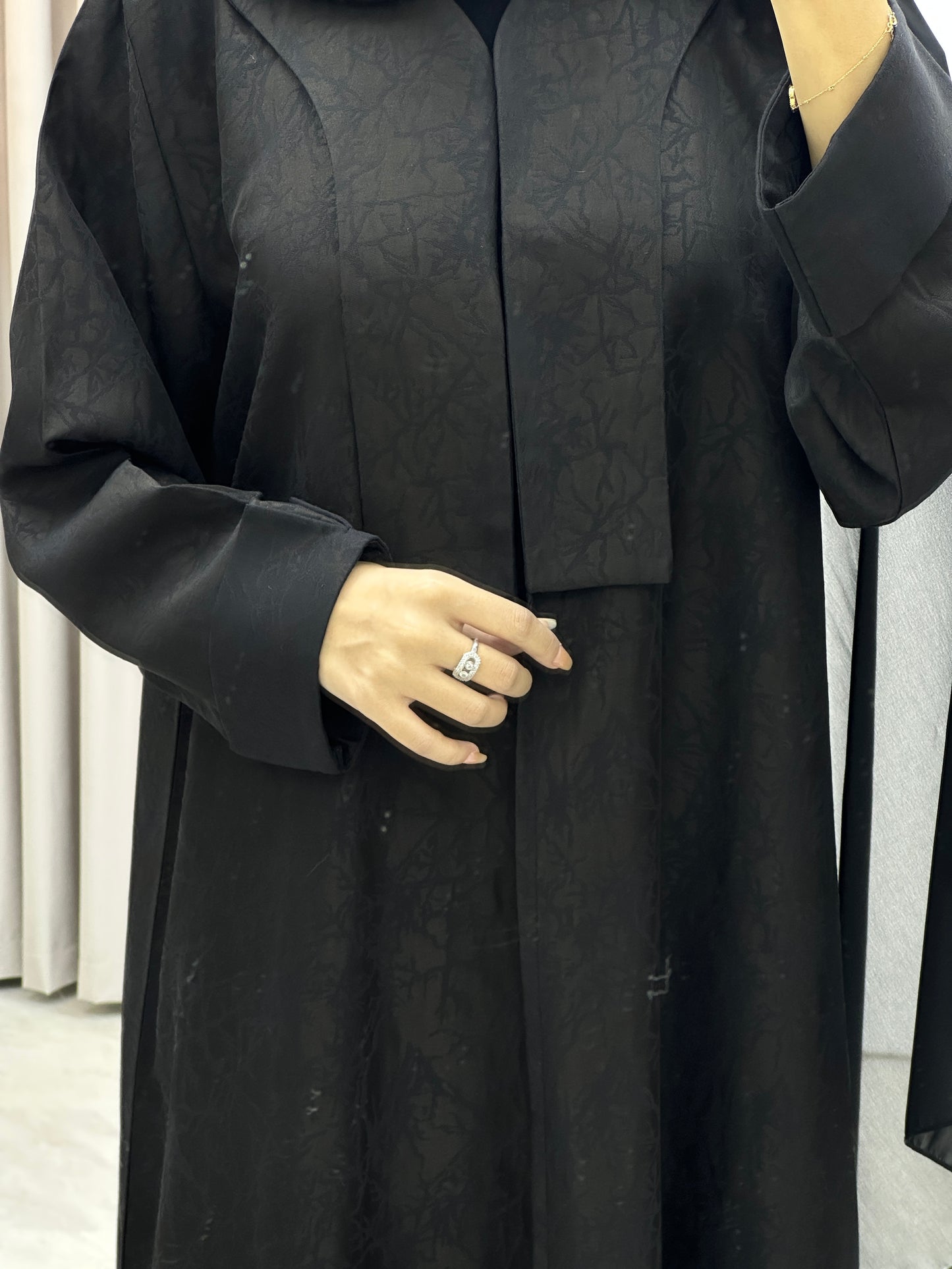 C Branch Winter Black Coat Abaya