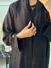 C 1061 Black Beaded Abaya