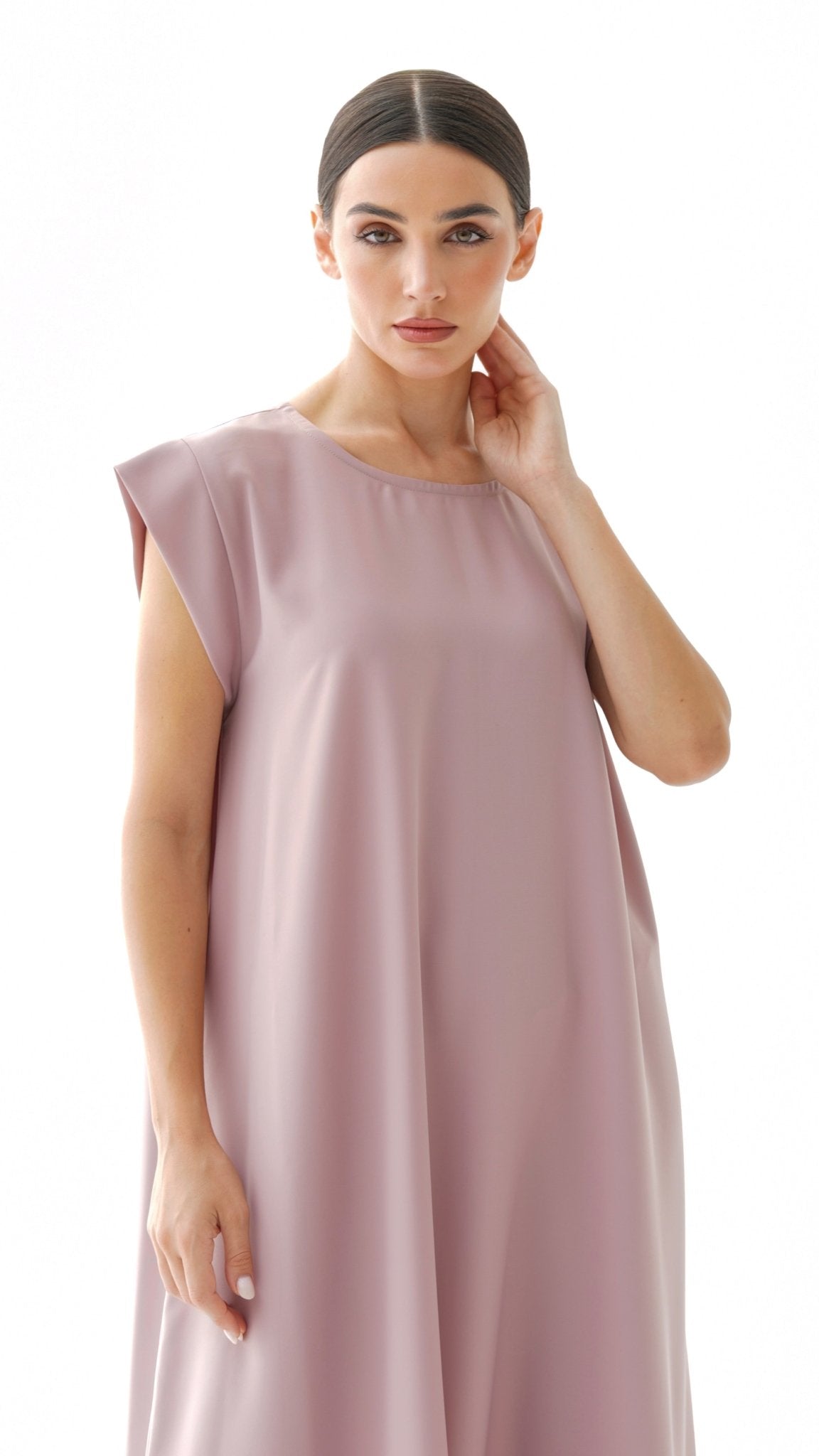 C 005 - 02 Premium Light Rose Under Abaya Dress