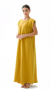 C 005 - 05 Premium Saffron Under Abaya Dress