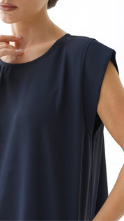 C 005 - 07 Premium Navy Blue Under Abaya Dress