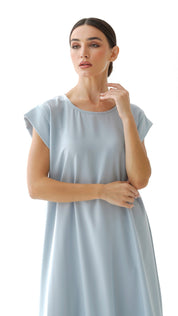 C 005 - 08 Premium Sky Blue Under Abaya Dress