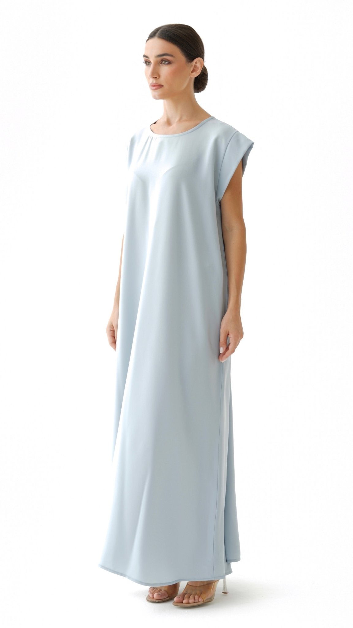 C 005 - 08 Premium Sky Blue Under Abaya Dress