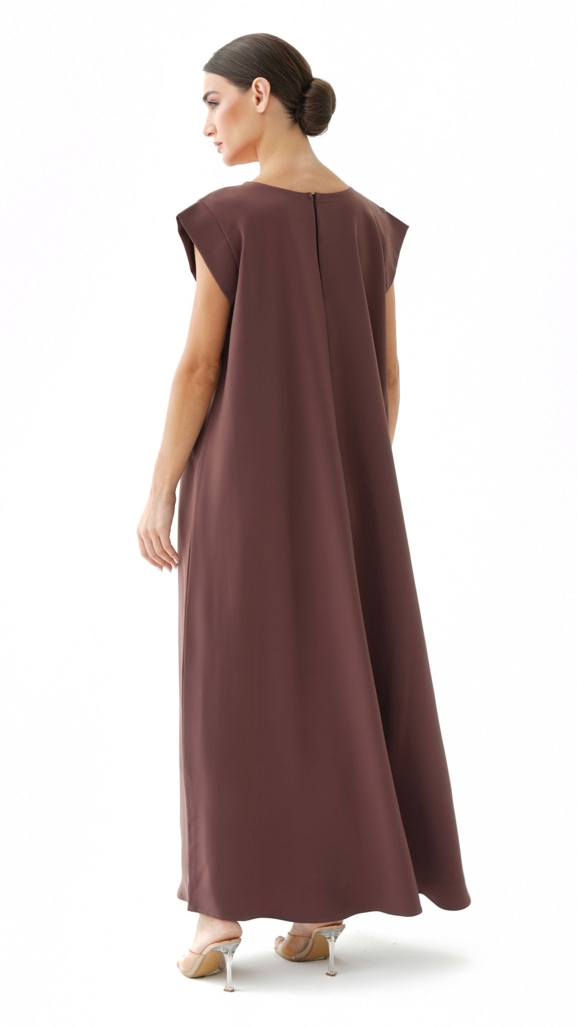 C 005 - 09 Premium Cocoa Under Abaya Dress