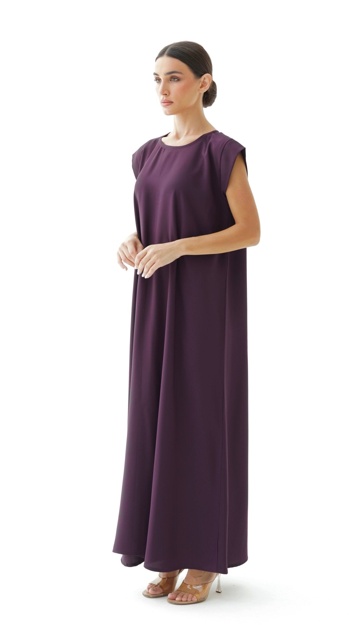 C 005 - 12 Premium Purple Under Abaya Dress