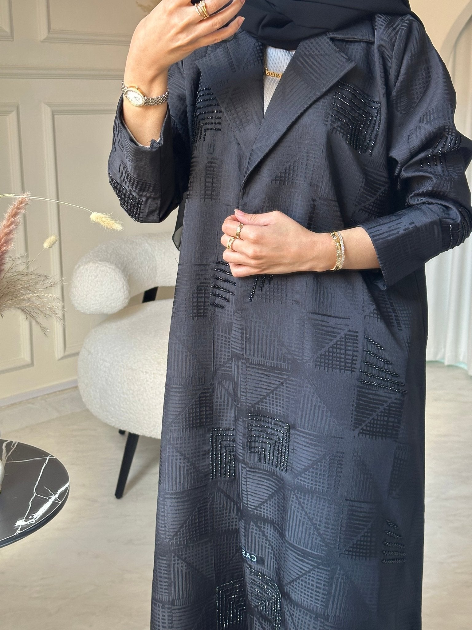 C 0052 Black Abaya