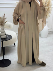 C 01 - 01 Beige Umrah Abaya