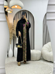C 0107 Chiffon Black Abaya