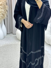 C 0118 Black Beaded Abaya