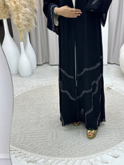 C 0118 Black Beaded Abaya