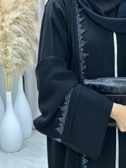 C 0121 Blue Black Abaya