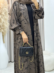 C 0292 - 02 Brown Army Coat Abaya