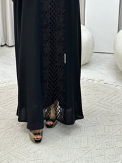 C 0299 Black Lace Abaya