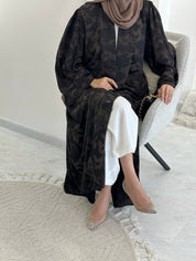 C 0367 - 01 Brown Army Printed Abaya
