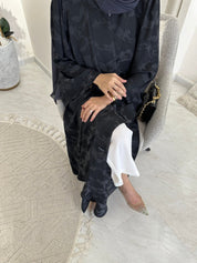 C 0367 - 02 Dark Grey Army Printed Abaya