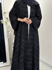 C 0367 - 02 Dark Grey Army Printed Abaya
