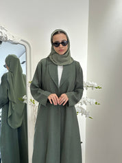 C 0368 - 02 Green Coat Abaya