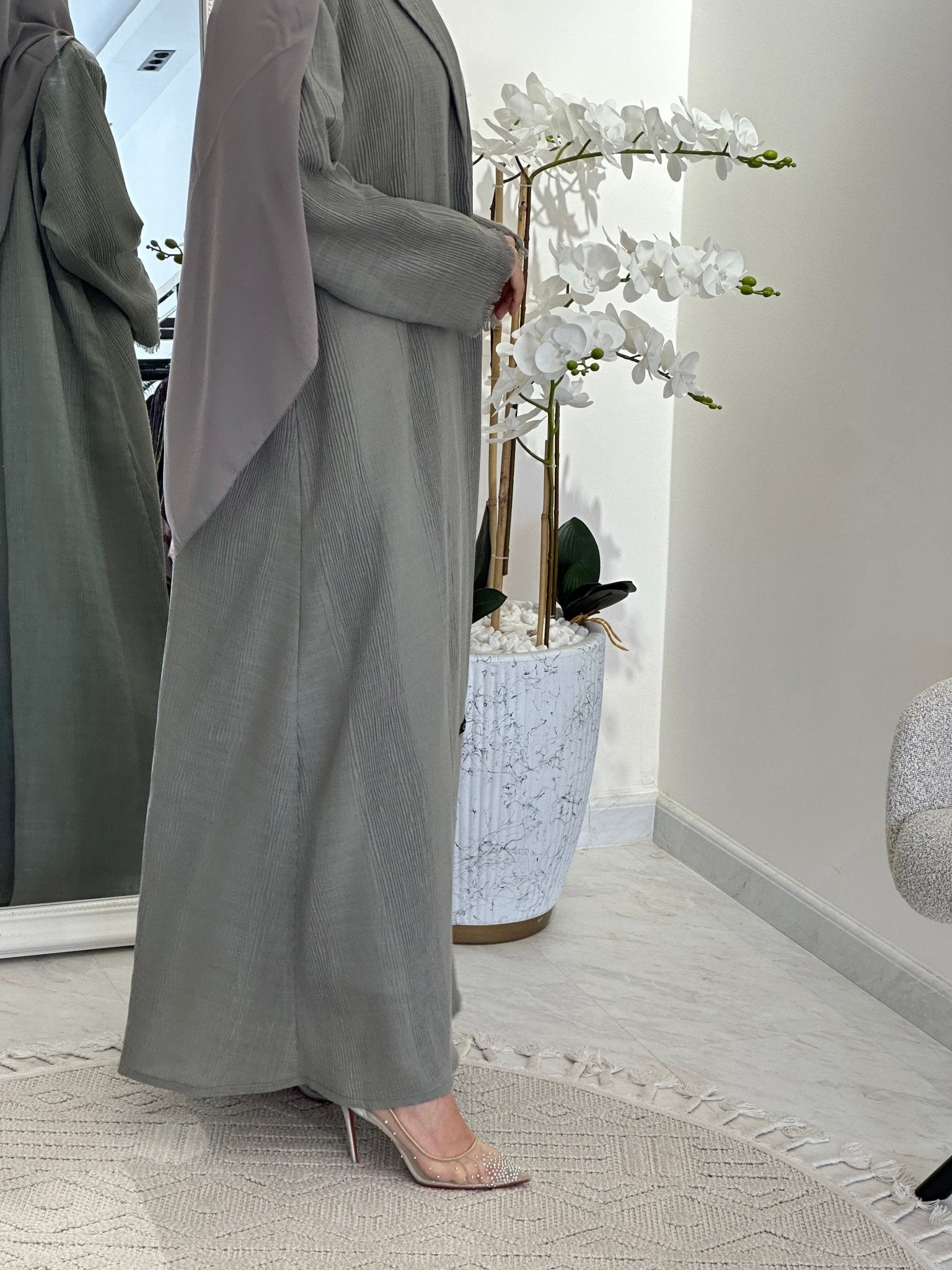 C 0368 - 04 Tan Coat Abaya