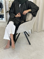 C 0370 - 04 Printed Green Abaya