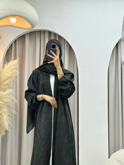 C 0409 - 04 Green Printed Abaya