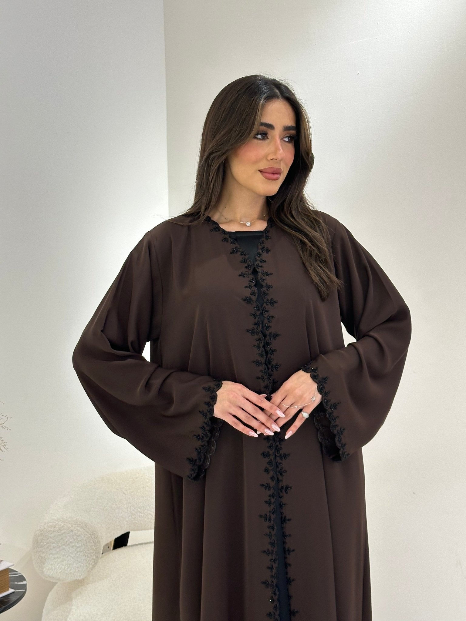C 0419 Brown Abaya