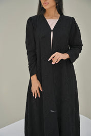 C 0522 Black Work Abaya