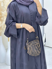 C 0653 - 03 Purple Printed Abaya