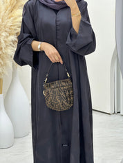 C 0653 - 03 Purple Printed Abaya