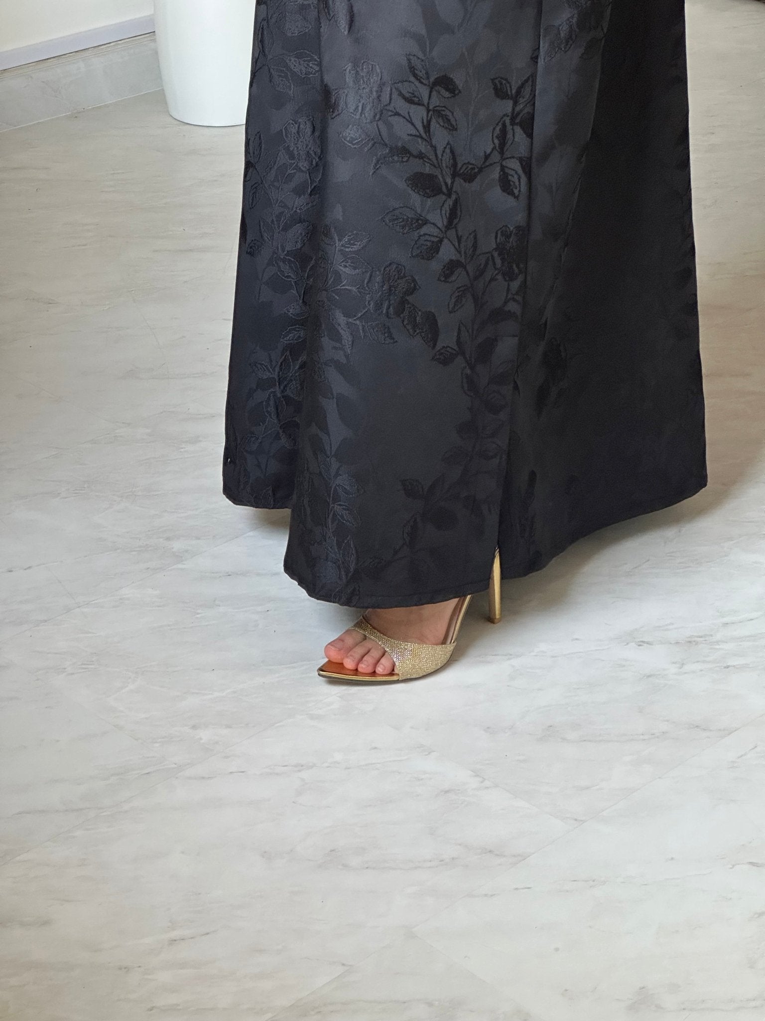 C 0664 Black Coat Abaya