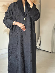 C 0664 Black Coat Abaya