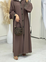 C 0674 Brown Coat Abaya
