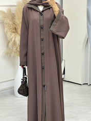 C 0674 Brown Coat Abaya