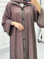 C 0674 Brown Coat Abaya