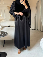 C 0686 Black Velvet Winter Abaya