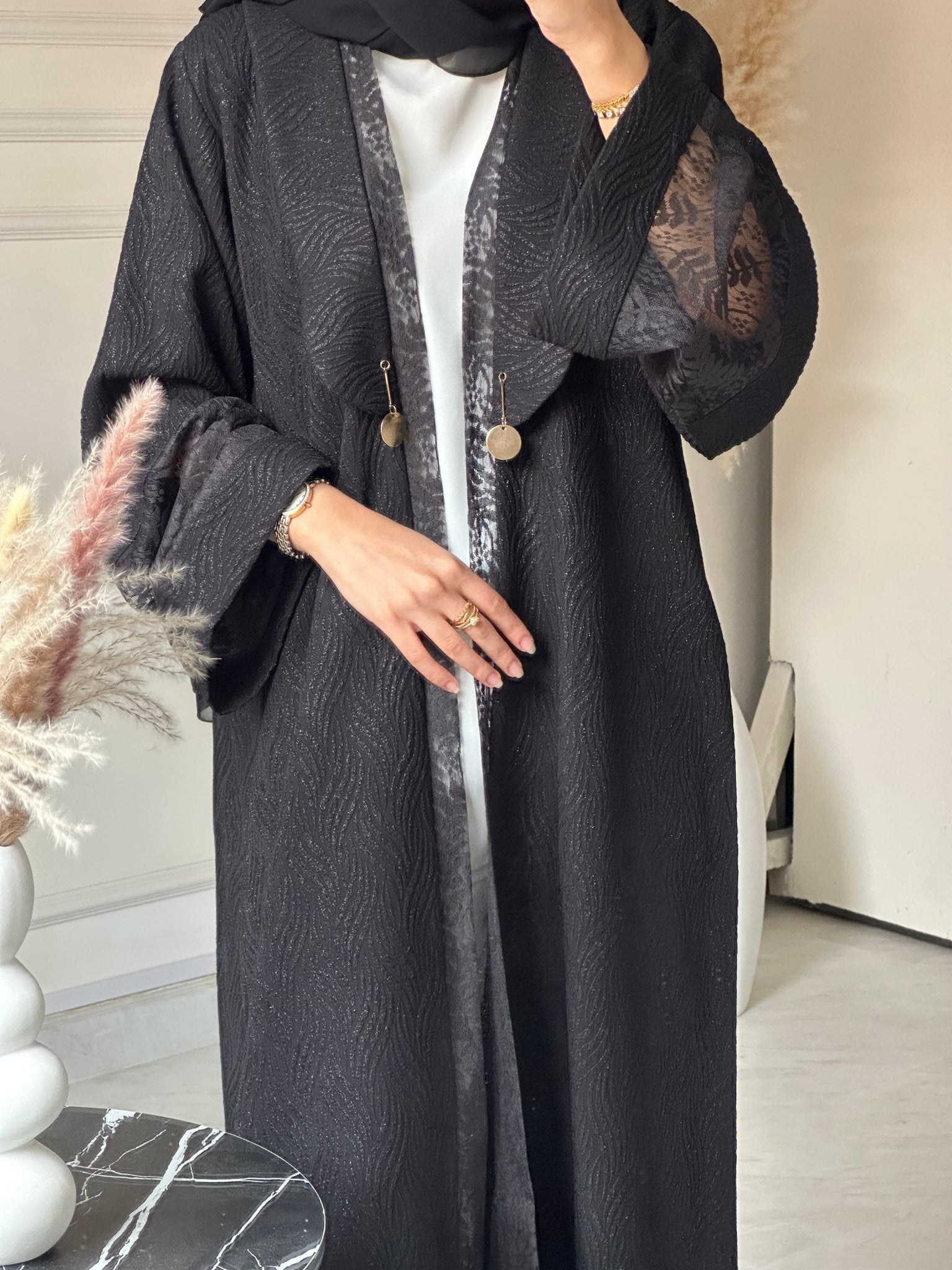 C 0739 Black Abaya