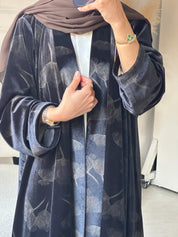 C 0750 - 01 Brown Floral Abaya