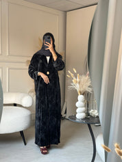 C 0751 - 04 Grey Butterfly Abaya